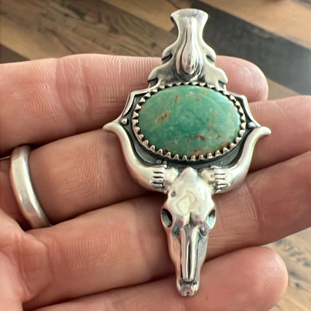 Silver and Turquoise Pendant